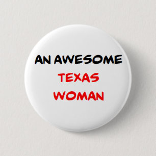 Macaron Rond 5 Cm femme du texas, formidable