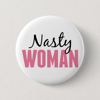 Macaron Rond 5 Cm Femme nasse - Manifestation anti-Trump