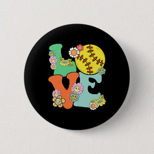 Macaron Rond 5 Cm Femme Softll-shirt Adolescente Fille J'aime Softll