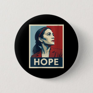 Macaron Rond 5 Cm Femmes Aoc Alexandria Ocasio Cortez 2028 Pour Pres