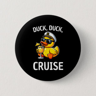 Macaron Rond 5 Cm Femmes Canard Croisière Funny Famille Croisière Ma