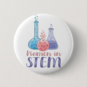 Macaron Rond 5 Cm Femmes en STEM