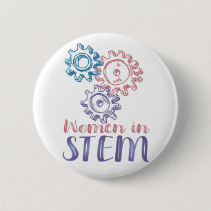 Macaron Rond 5 Cm Femmes en STEM