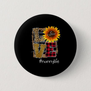 Macaron Rond 5 Cm Femmes Femmes Amour Nannylife Tournesol Léopard
