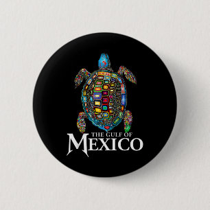 Macaron Rond 5 Cm Femmes Golfe Du Mexique Forever Mexicaine Souvenir