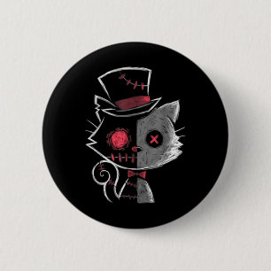 Macaron Rond 5 Cm Femmes Goth Été Graphisme Harajuku Gothique Déplai