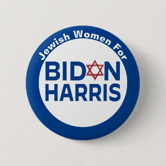 Macaron Rond 5 Cm Femmes juives pour Biden Harris