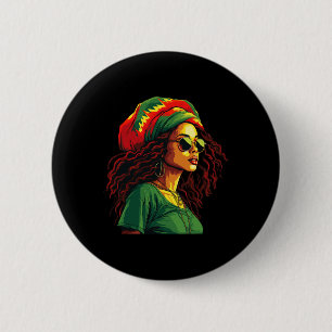 Macaron Rond 5 Cm Femmes noires afro-américaines JunetDix femmes Afr