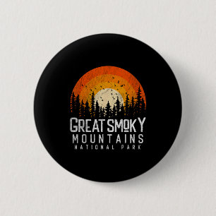 Macaron Rond 5 Cm Femmes Parc national des Great Smoky Mountains