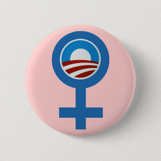 MACARON ROND 5 CM FEMMES POUR LE BOUTON DE CAMPAGNE DE BARACK OBAMA