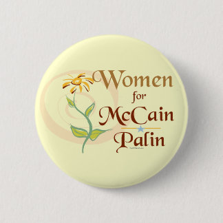 Macaron Rond 5 Cm Femmes pour le bouton de McCain/Palin