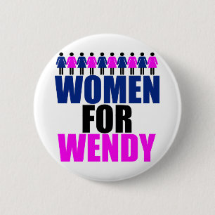Macaron Rond 5 Cm Femmes pour Wendy