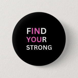 Macaron Rond 5 Cm Femmes Trouvez Votre Force, En Vous ! Encolure en