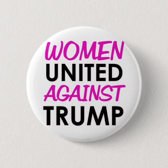 Macaron Rond 5 Cm Femmes unies contre l'atout (Devant)