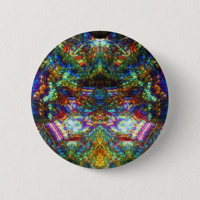 Macaron Rond 5 Cm Fenêtre en verre teinté (Devant)