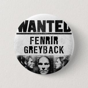 Macaron Rond 5 Cm Fenrir Greyback Wanted Poster