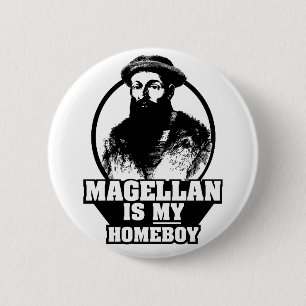 Macaron Rond 5 Cm Ferdinand Magellan est mon homeboy