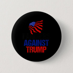 Macaron Rond 5 Cm Fermiers contre Trump Anti Donald Trump American F