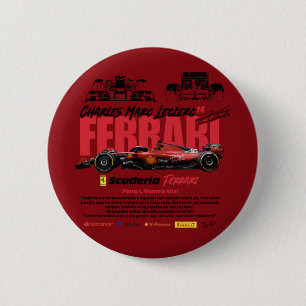Macaron Rond 5 Cm Ferrari