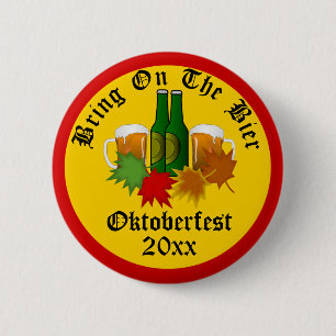 Macaron Rond 5 Cm Fête annuelle de la bière - Bouton Bier