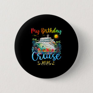Macaron Rond 5 Cm Fête d'anniversaire croisière festive 2026 Hommes