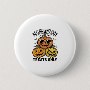 Macaron Rond 5 Cm Fête de citrouille d'Halloween Vintage Jack O Lant