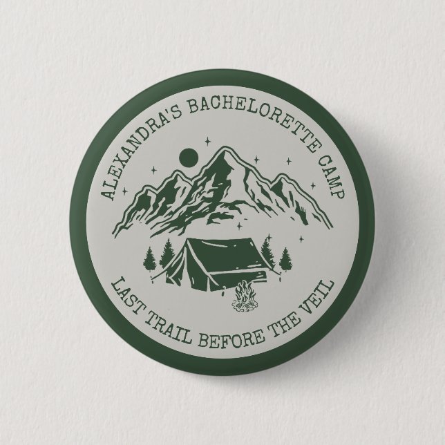 Macaron Rond 5 Cm Fête de Fiançailles Simple Moderne de Camping de W (Devant)