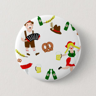 Macaron Rond 5 Cm Fête de l'Oktoberfest