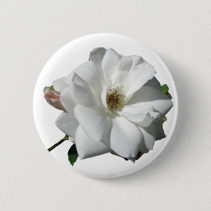 Macaron Rond 5 Cm Fête de Mariage Fleurs de Rosée Blanche Destinée