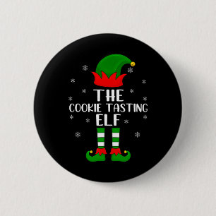 Macaron Rond 5 Cm Fête de Noël des elfes de dégustation de biscuits