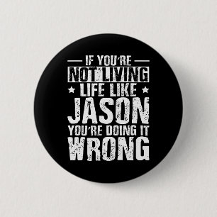 Macaron Rond 5 Cm Fête des pères Anniversaire Jason Nom Prénom Dit