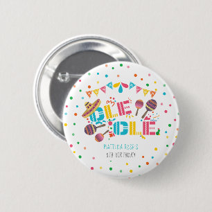 Macaron Rond 5 Cm Fête mexicaine - Anniversaire personnalisé
