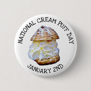 Macaron Rond 5 Cm Fête nationale des poufs de crème Janvier 20e Bout