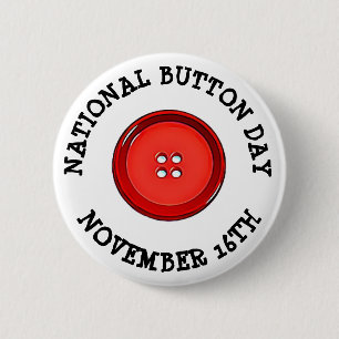 Macaron Rond 5 Cm Fête nationale du Bouton Novembre 16 Fêtes Amusant