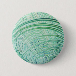 Macaron Rond 5 Cm Feuille de palme Plante verte douce