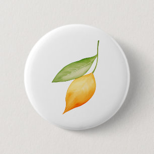 Macaron Rond 5 Cm Feuille orange