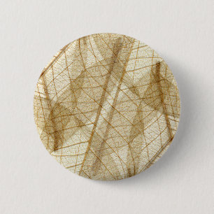 Macaron Rond 5 Cm Feuilles en dentelle beige crème pâle