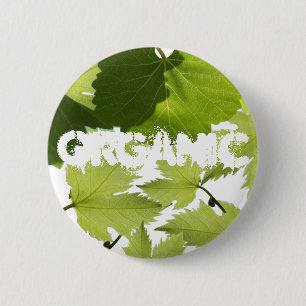 Macaron Rond 5 Cm Feuilles verts de vigne
