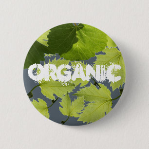 Macaron Rond 5 Cm Feuilles verts de vigne
