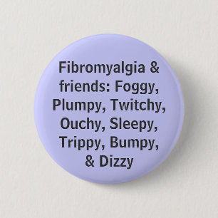 Macaron Rond 5 Cm Fibromyalgie et amis - bouton