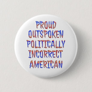 Macaron Rond 5 Cm Fier Boutons politiquement incorrects Pins