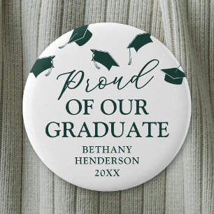 Macaron Rond 5 Cm Fier de notre Graduate Green Graduate