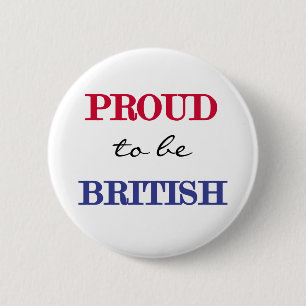 Macaron Rond 5 Cm Fier d'être britannique