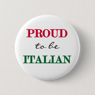 Macaron Rond 5 Cm Fier d'être italien