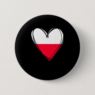 Macaron Rond 5 Cm Fier d'être polonais j'aime varsovie drapeau de la