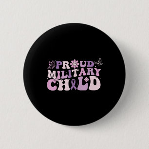 Macaron Rond 5 Cm Fier enfant de militaire Violet pour les enfants d
