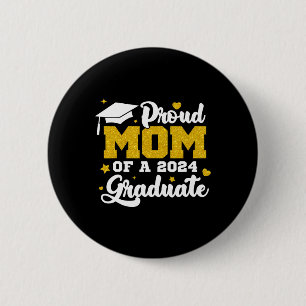 Macaron Rond 5 Cm Fier Maman D'Un Cl De Diplômé Supérieur Diplômé 1