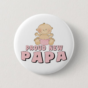 Macaron Rond 5 Cm FIER NOUVEAU Papa garçon