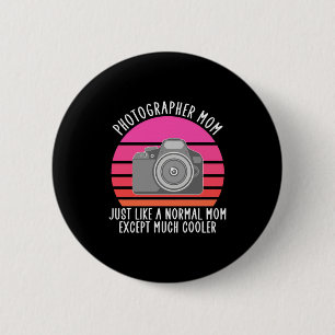 Macaron Rond 5 Cm Fier photographe maman