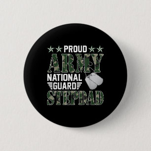 Macaron Rond 5 Cm Fière armée Garde nationale Stepdad Famille milita